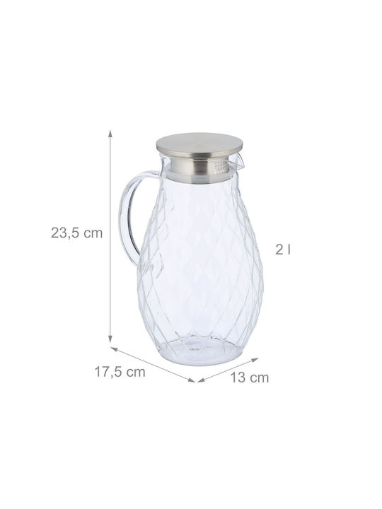 Relaxdays Relaxdays Glas Kanne Servieren 2000ml