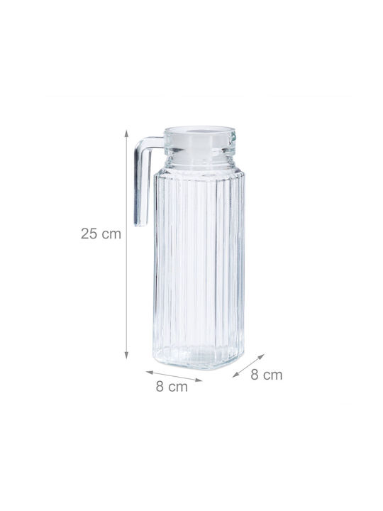 Relaxdays Glass Serving Jug 1000ml