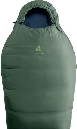 Deuter Спален Чувал Единичен 3 Сезона Orbit Ripstop Зелен