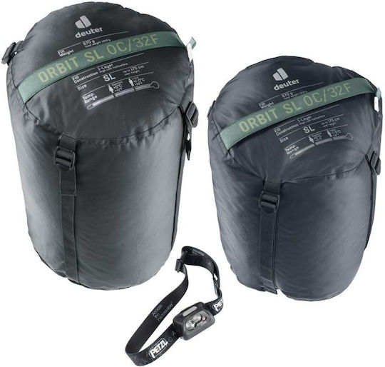 Deuter Спален Чувал Единичен 3 Сезона Orbit Ripstop Зелен