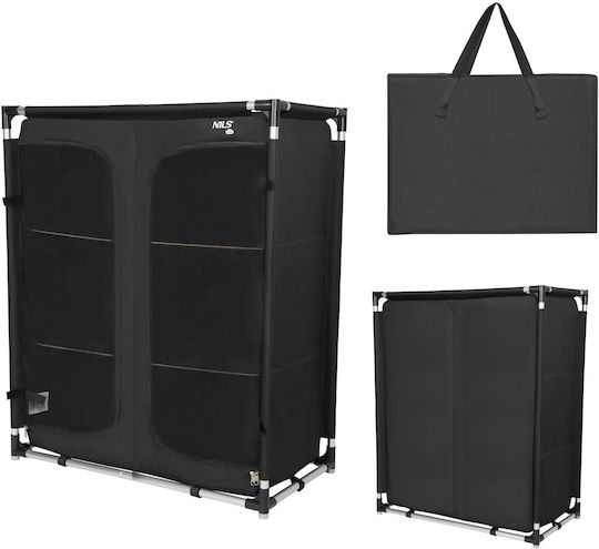 Nils Aluminium Garderobe für Camping Zusammenklappbar 82x47x105cm