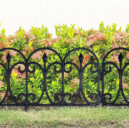 Vilde Black Garden Fence 60x33cm 4 Pcs Vilde 339504