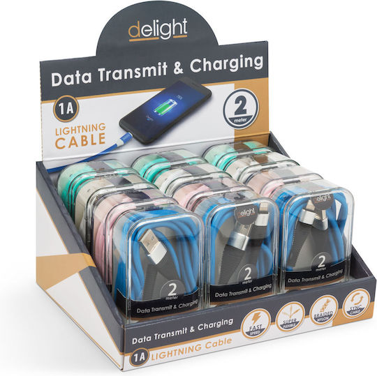 Alista Home Cablu USB-A La Lightning Albastru 2m GLB_55438A