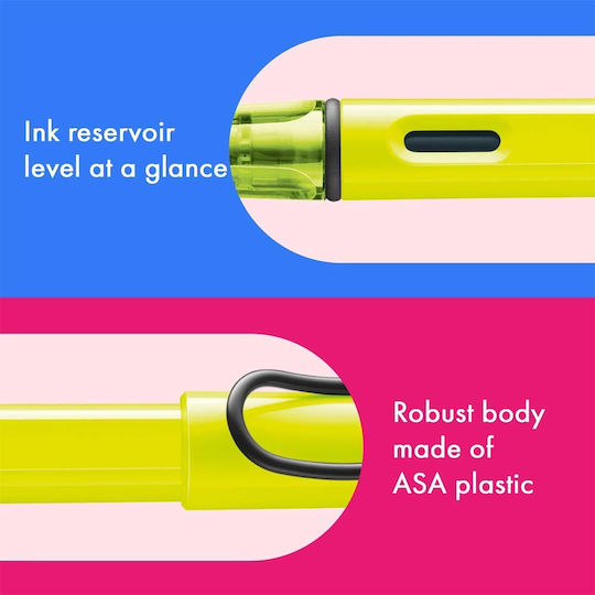 Lamy Safari Fountain Pen Extra Fine Black Made of Plastic with Black Ink