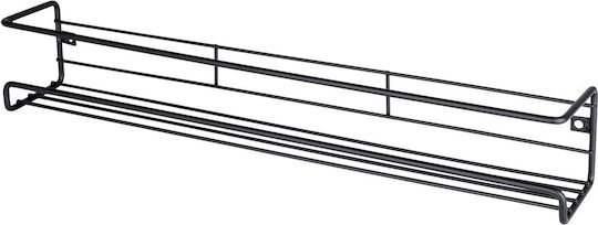 Vilde Стенен Металик Рафт 40x6.5x6.5см 2 Брой Черен