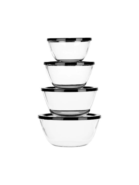 Vilde Set Glass Transparent Lunch Boxes 8cm 8 Pieces