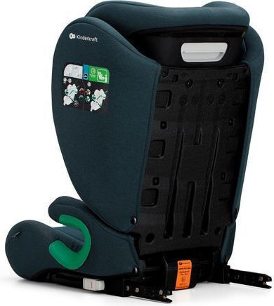 Kinderkraft Junior Fix Καθισματάκι Αυτοκινήτου High-back Booster i-Size με Isofix Harbor Blue Green