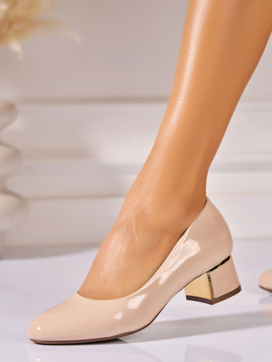 Damentaschen Pumps mit Khaki Absatzhöhe