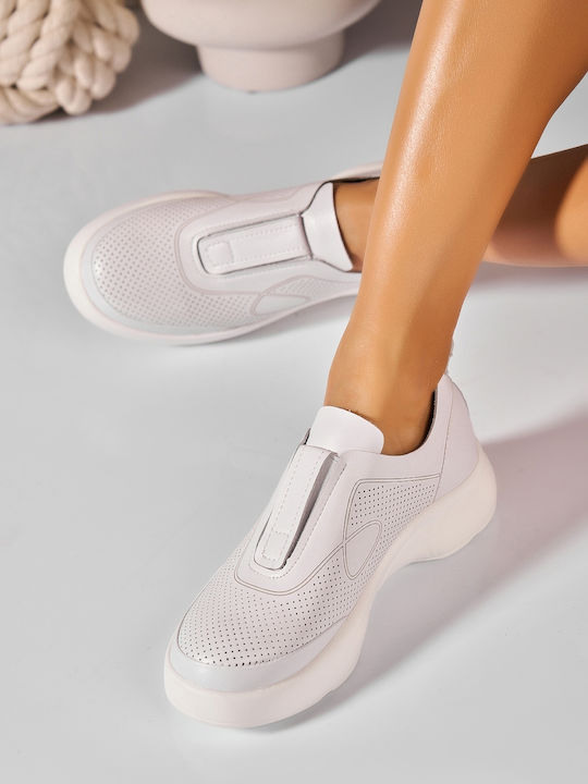 Women's Moccasins In White Colour