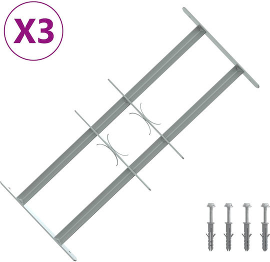 vidaXL Κάγκελο 3τμχ