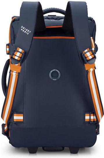 Delsey Σακ Βουαγιάζ Πλάτης Μπλε Υφασμάτινο Μ35xΠ25xΥ55εκ.