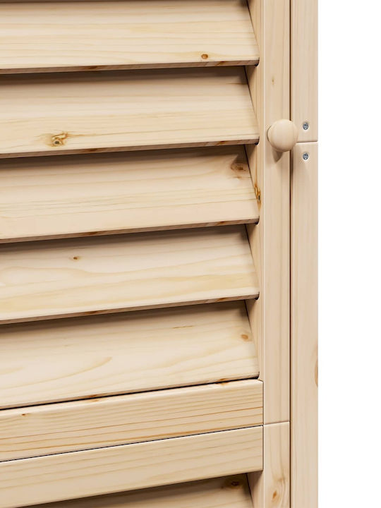 Wooden Garden Shed L0.59xW0.56xH1.76m