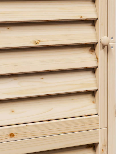 Wooden Garden Shed L0.59xW0.56xH1.76m