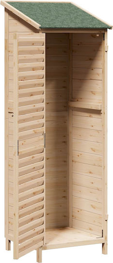 Wooden Garden Shed L0.59xW0.56xH1.76m