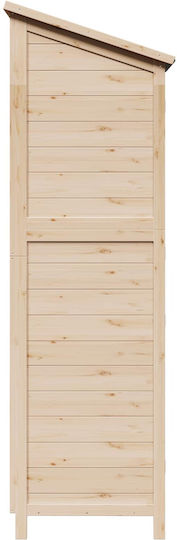 Wooden Garden Shed L0.59xW0.56xH1.76m