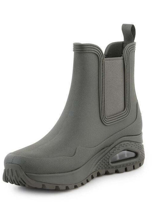 Uno Rugged Damen Stiefeletten mit Plattform Grüne