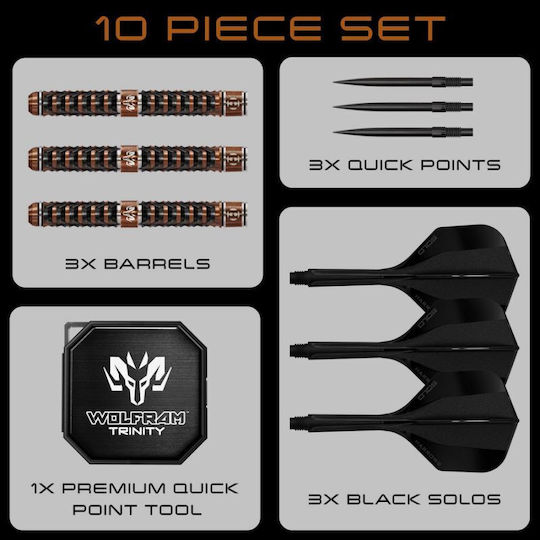 Harrows Tolfram Trinity 97% Steeltip Darts