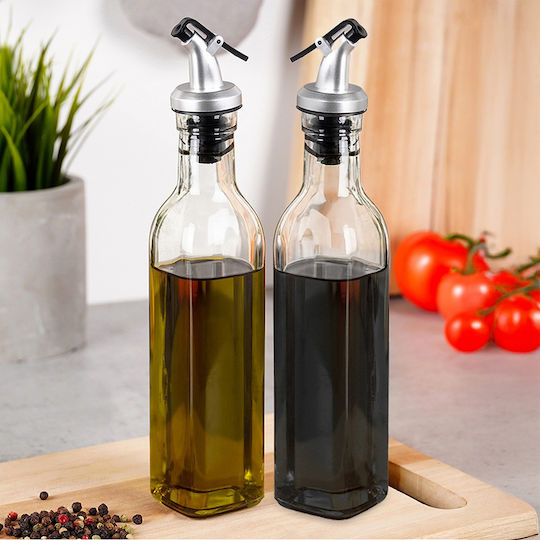 Vilde Vilde Öl- und Essigspender-Set Glas mit Fluss 250ml