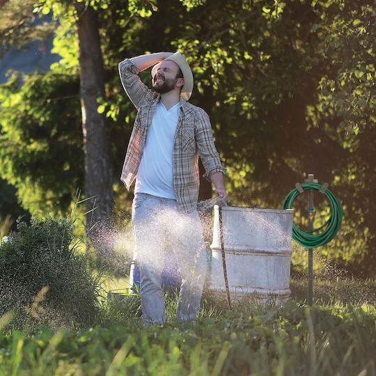 Relaxdays Freistehende Schlauchhalter für Wasserhahn