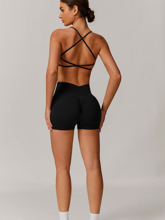 Training Women's Set with Leggings-Shorts Black