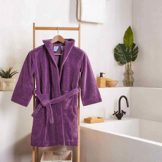 Waverly Kids Bathrobe Grape Jam Hooded