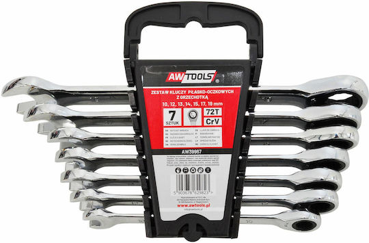 Awtools Gelenk-Ratschenringschlüssel-Set 6-teilig 8-19mm