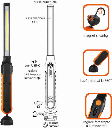 Workshop Work Lamp Verke V87516 Led 1000 Lm