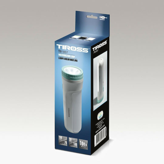 Tiross Wiederaufladbare LED-Taschenlampe 1W LED COB TS1857