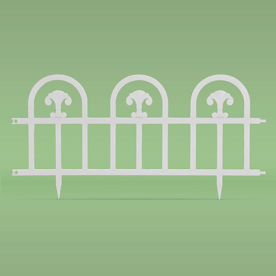 Plastic Garden Border in White Color 60x30cm