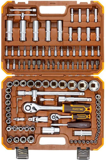 Forstime Large Tool Set 108 Pieces 1/4" 1/2" Hex 4-32mm