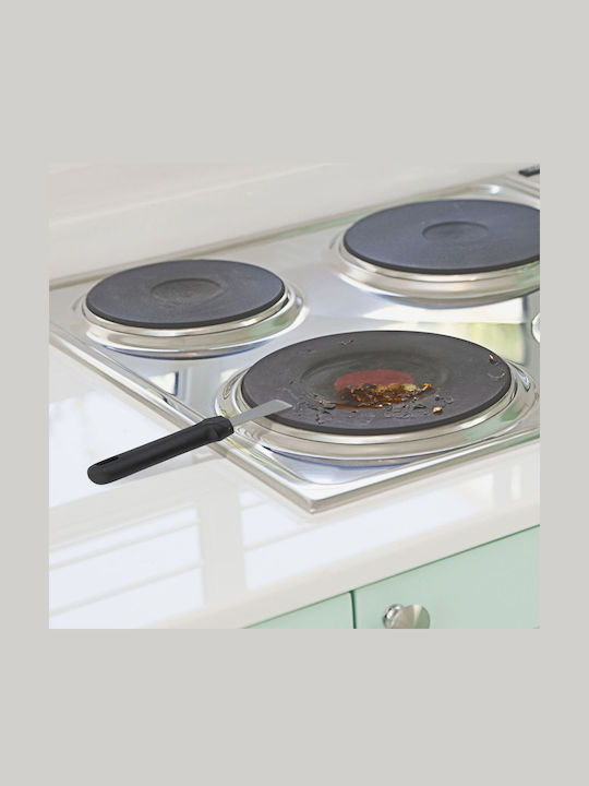 Set 4 Raclete de Curățare Relaxdays Oțel Inoxidabil Plastic 17.5x4x1.5cm Negre Argintii