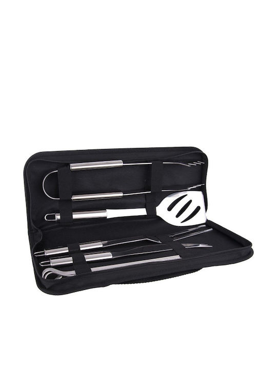 9-piece Steel Grill Tool Set In Case