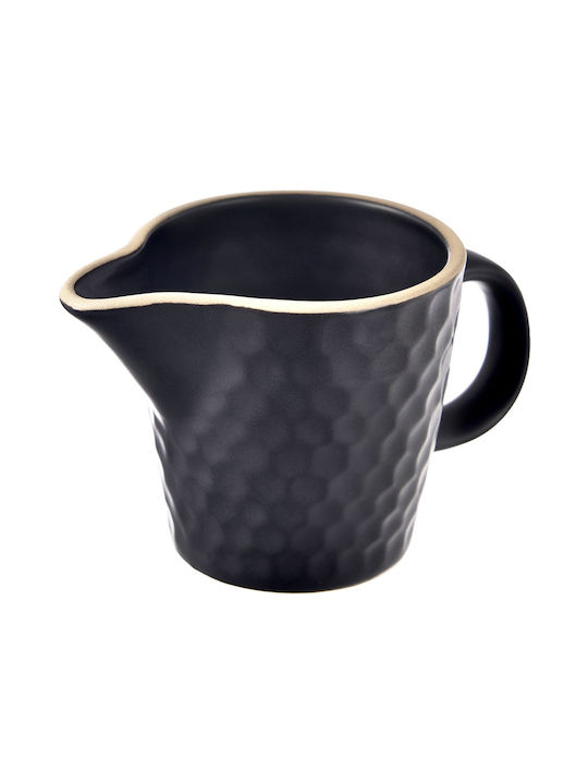 Orion Set Milchkännchen & Zuckerdose Servierset Keramik Schwarze 2 Stück
