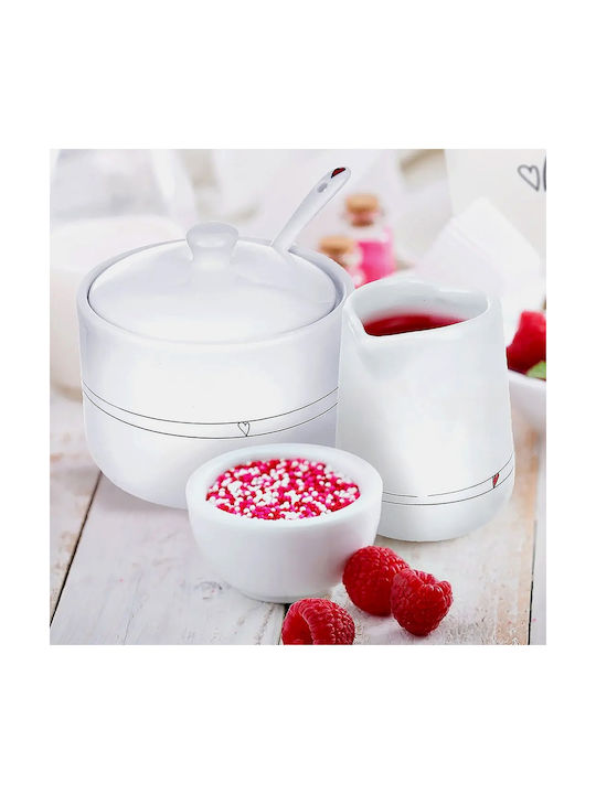Orion Set Ulcior De Lapte Și Bol De Zahăr Ceramice Maro 2 Bucăți