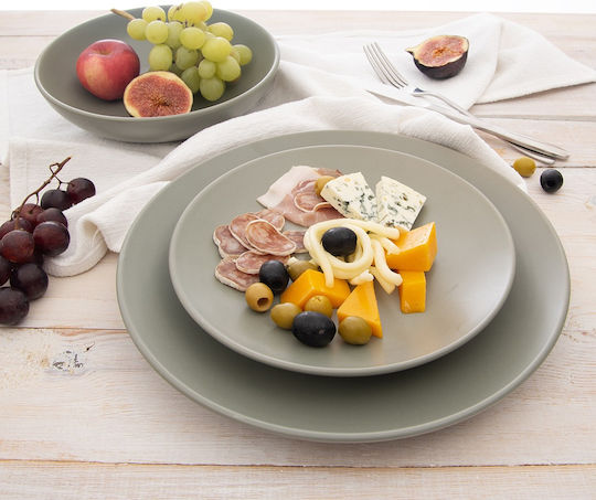 Orion Deep Ceramic Green Serving Plate 20.5cm