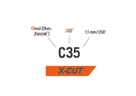 Husqvarna C35 Kettensägekette 1,5mm/.325 Meißel 66 Glieder