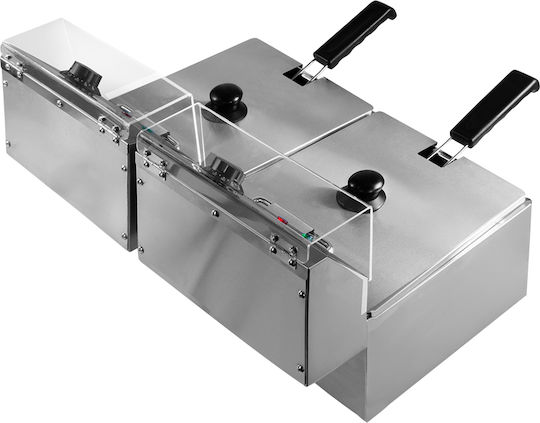 Mega-M Friteuză Electrică 6kW Capacitate 6l 18.5x24x10cm