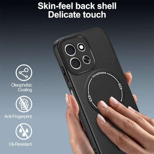 Enkay Back Cover Σιλικόνης Μαύρο (Redmi 15C 4G)