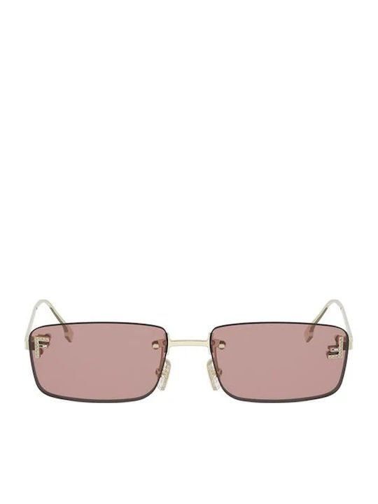Fendi Ochelari De Soare Auriu Cu Ramă Metalică Fendi Ochelari De Soare Auriu Cu Ramă Metalică