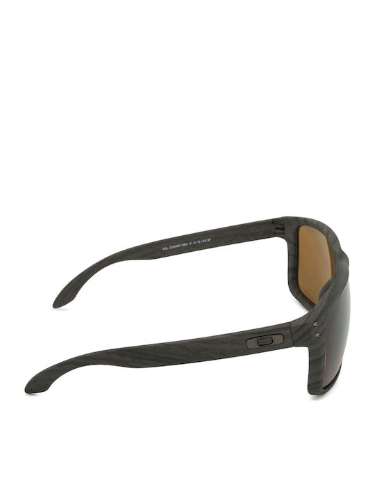 Oakley Unisex Γυαλιά Ηλίου με Καφέ Σκελετό και Καφέ Polarized Καθρέφτη Φακό