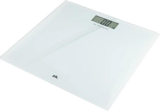 OK. Digitale Badezimmerwaage 150kg Weiße