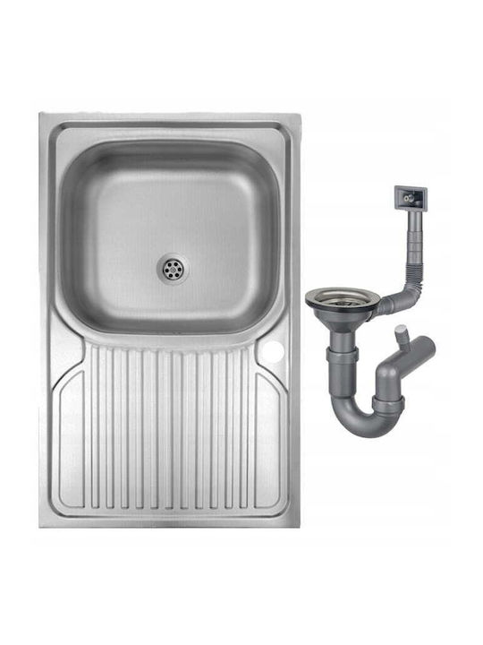 Deante Ένθετος Νεροχύτης Inox Μ80xΠ50cm Γκρι