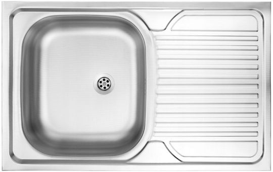 Deante Drop-In Küchenspüle Inox M80xB50cm Graues