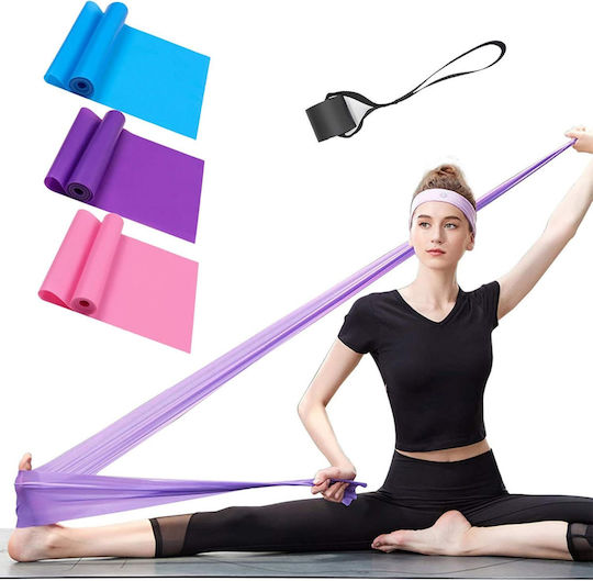 Λάστιχο Αντίστασης Γιόγκα Πιλάτες Yoga Pilates Resistance Band Pink