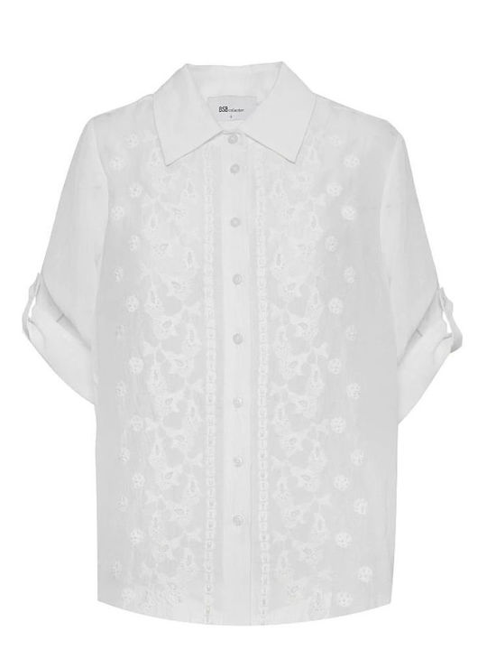 Short Sleeve Women's Shirt White