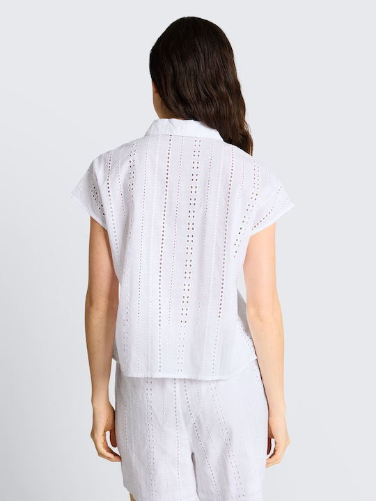 Short Sleeve Women's Shirt White