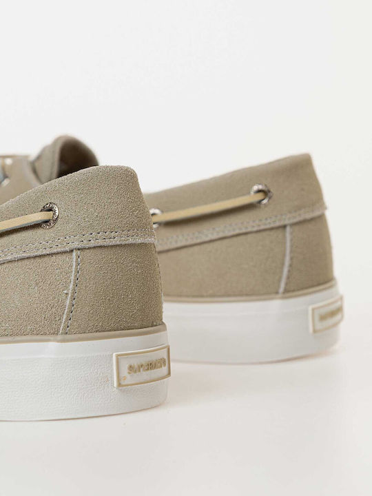 Suede Ανδρικά Μοκασίνια σε Μπεζ Χρώμα