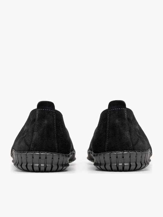Leather Men's Loafers in Black Colour