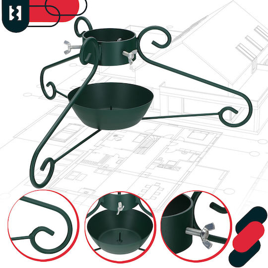 Kotarbau Weihnachtsbaumständer Metall Grüne M23xY52xΦ10cm