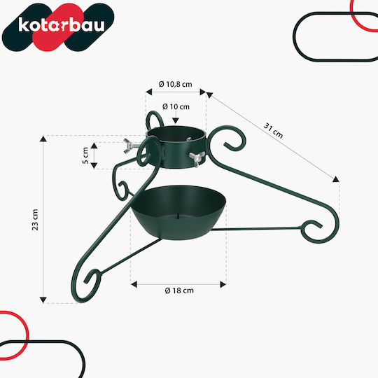 Kotarbau Weihnachtsbaumständer Metall Grüne M23xY52xΦ10cm